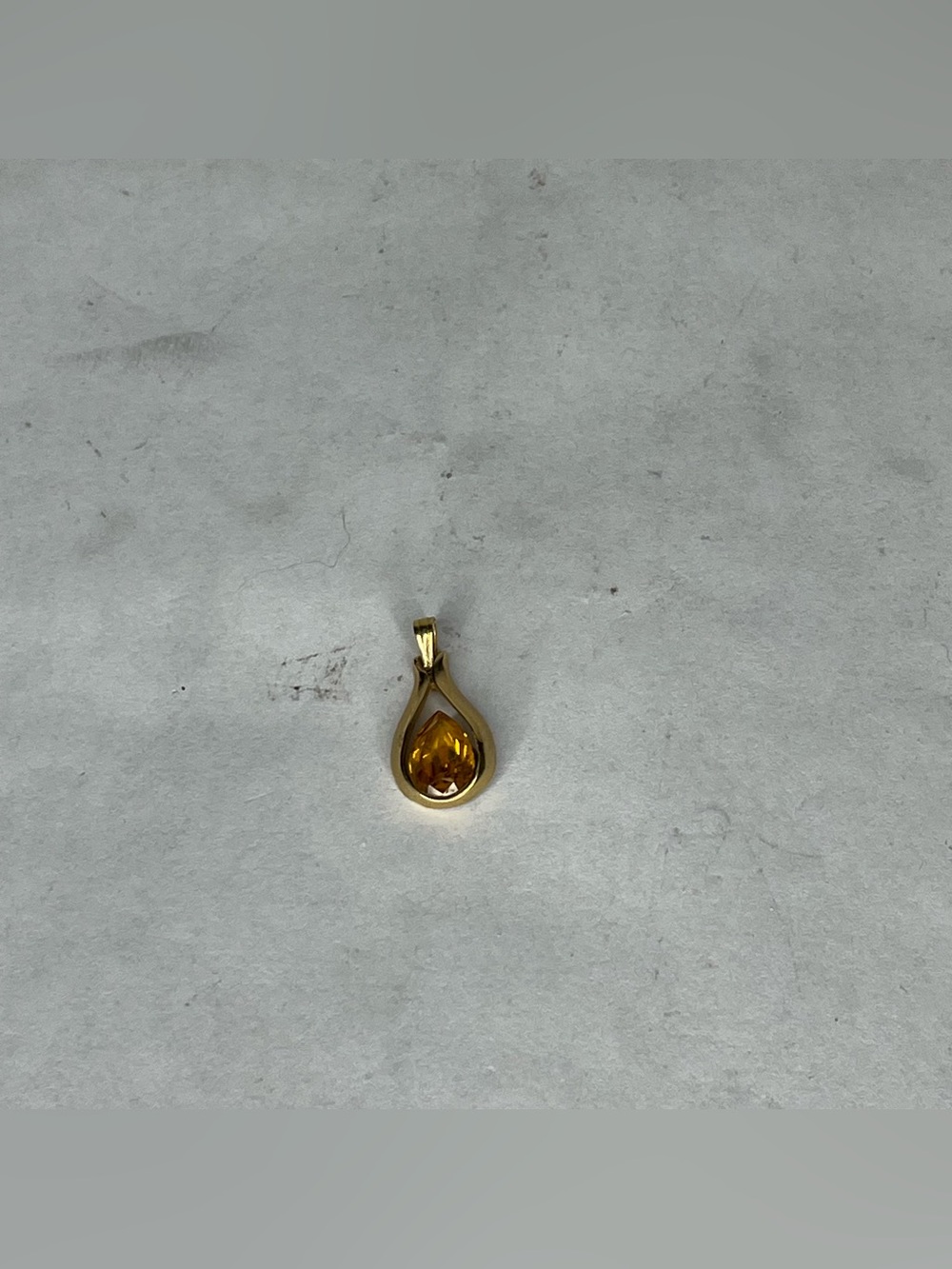 Ember tear drop pendant
